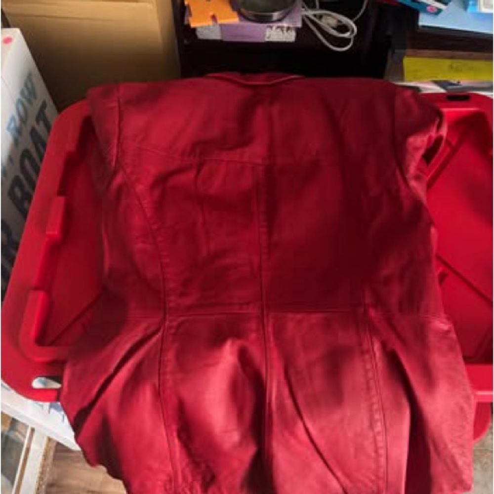 Red Button-Up Jacket - Picture 3 of 3